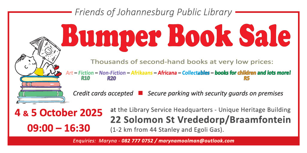 Friends of the Johannesburg Public Library Bumper Book Sale